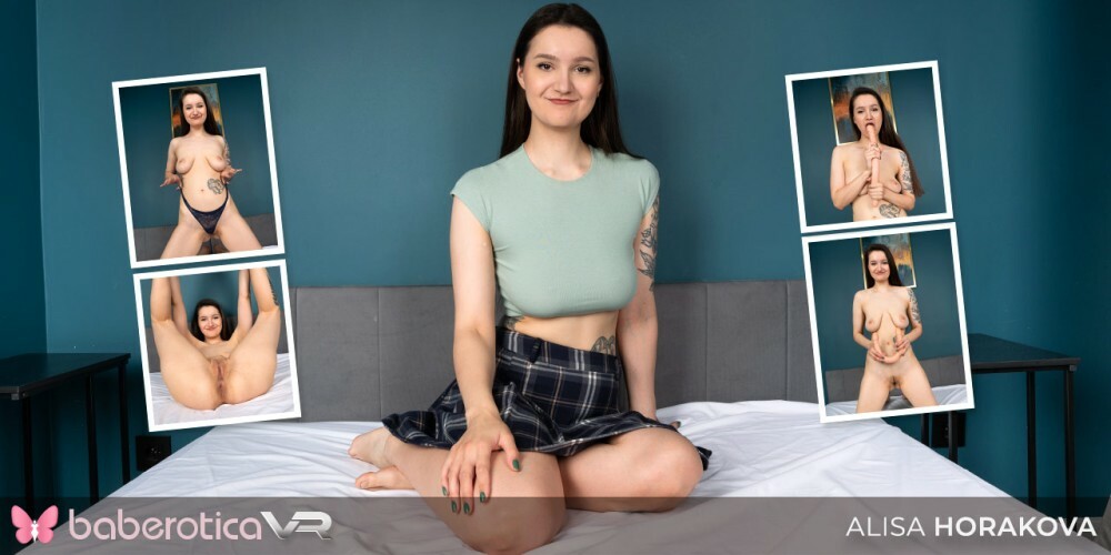 Alisa Horakova Solo VR with Big Saggy Tits