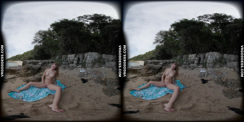 Kristina's Sensual Beach Solo in Stunning 8K - Image 6
