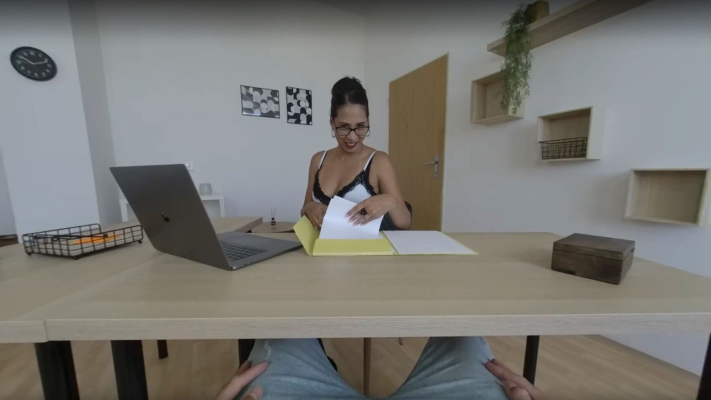 With Paula Shy In The Office - Image 1