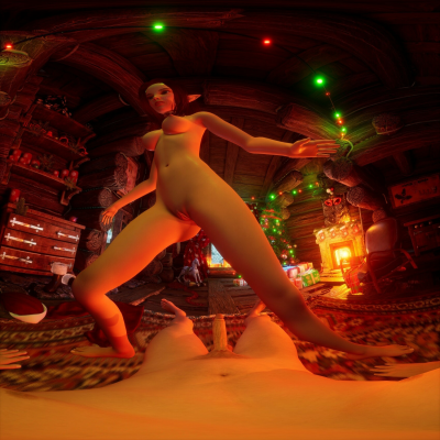 Santa's Naughty Elf Encounter with Miss Snowflake - Image 1